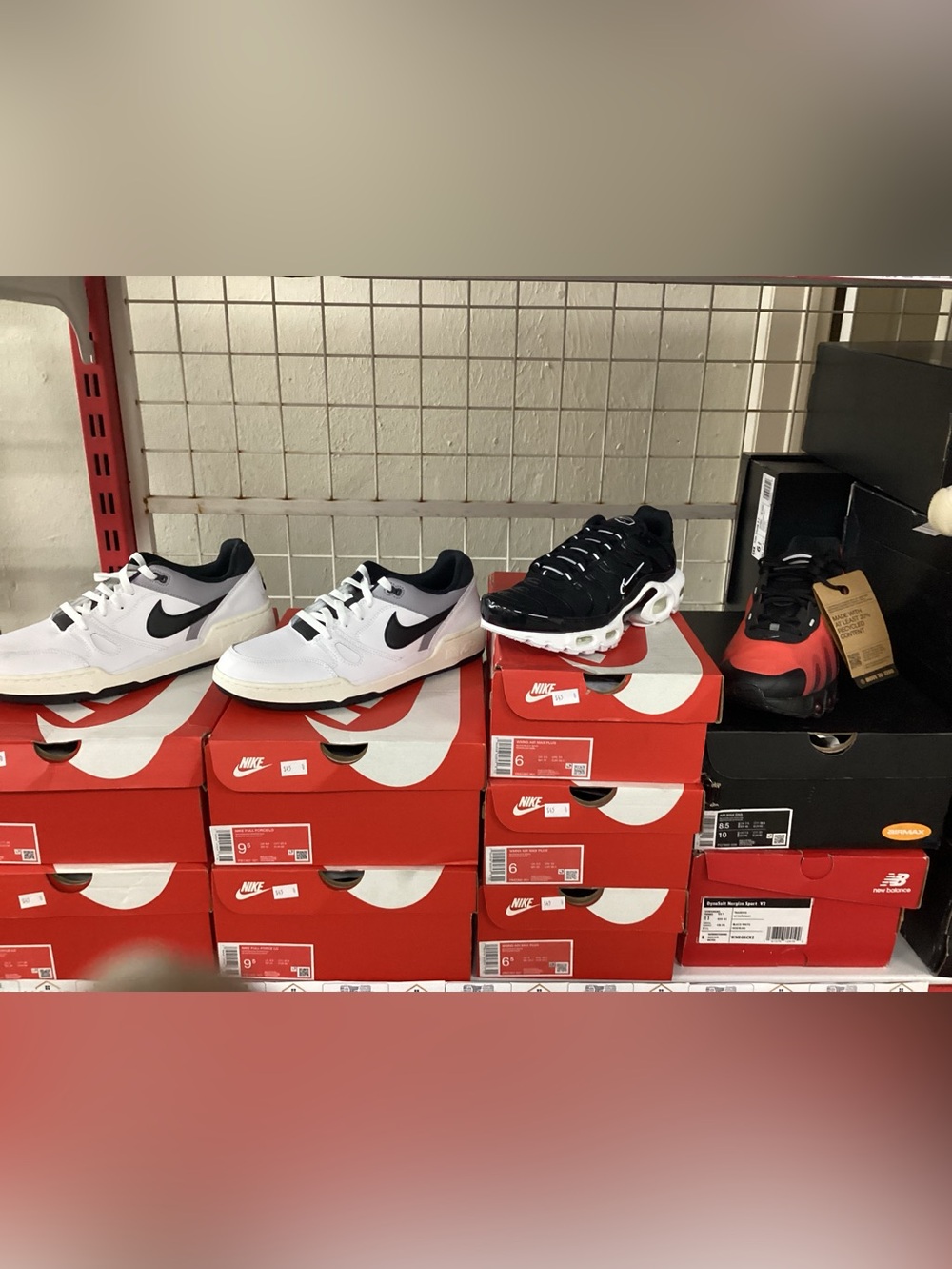 Nike Men’s White and Black Low-Top & Black/White Air Max Style Sneakers